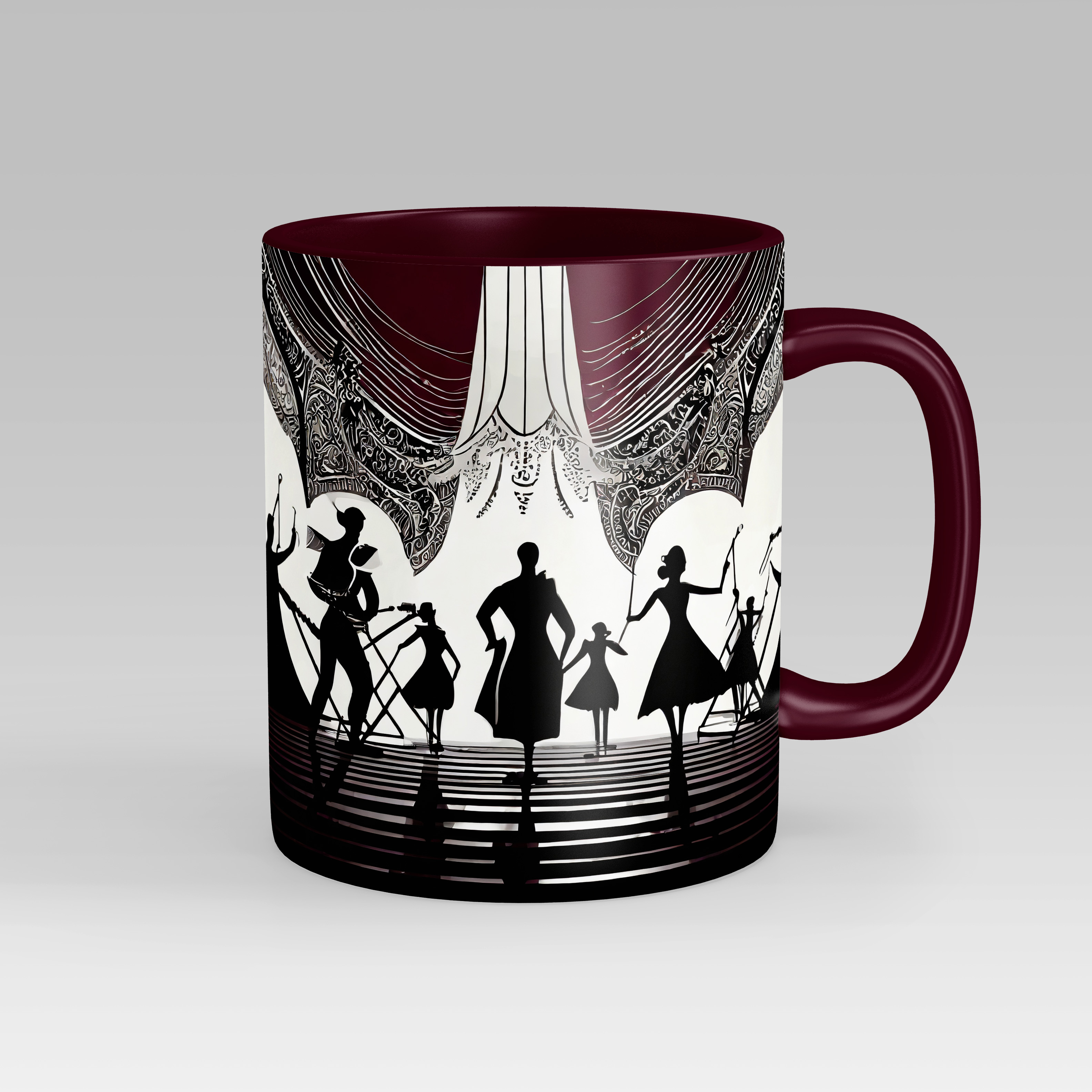 dance silhouette mug design