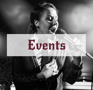 black and white image of a person singing