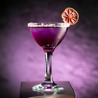 purple cocktail drink