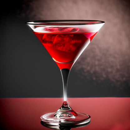 red cocktail drink