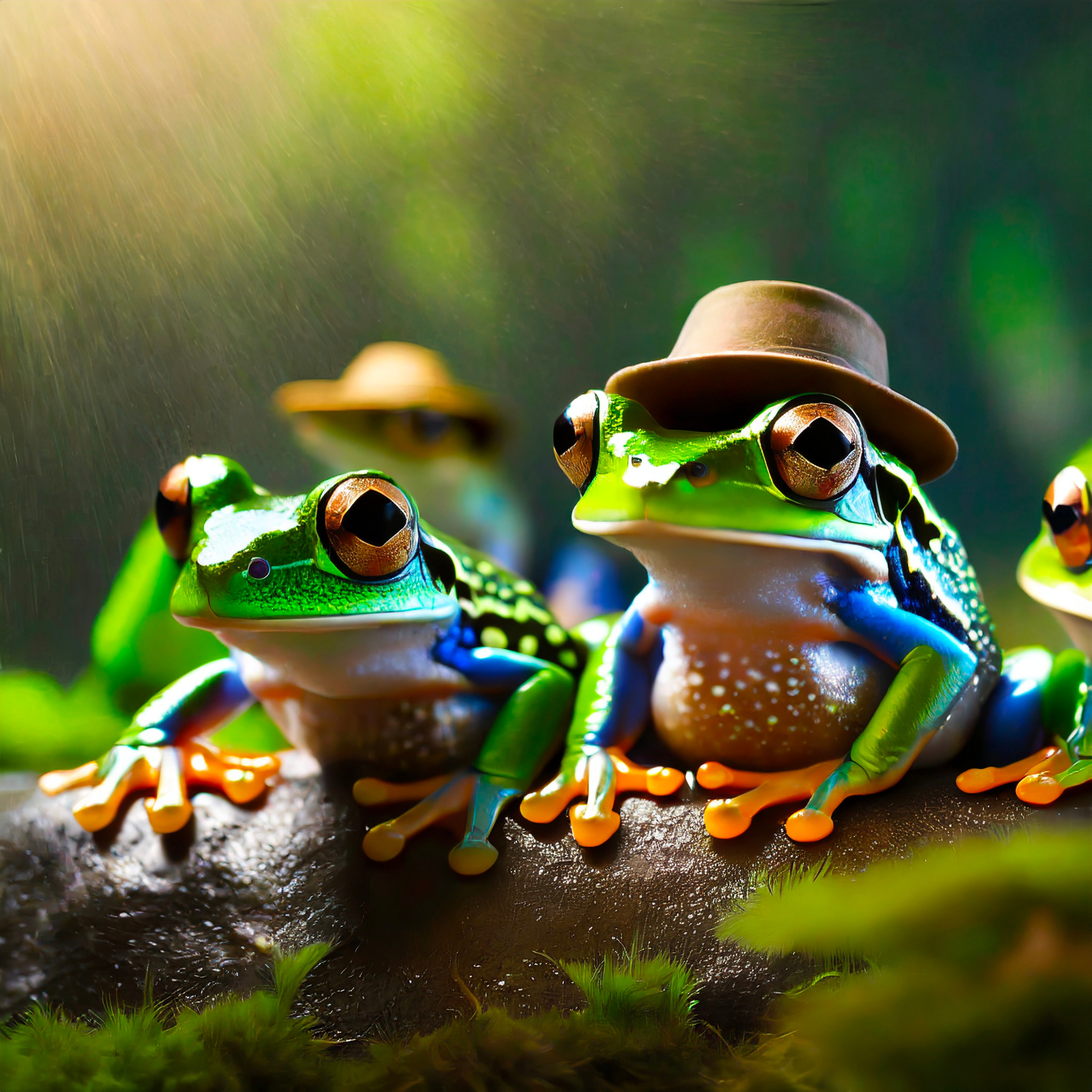 Fanciful Frogs and Fabulous Fedoras: A Ribbiting Tale of Hats for Amphibians